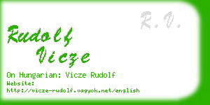 rudolf vicze business card